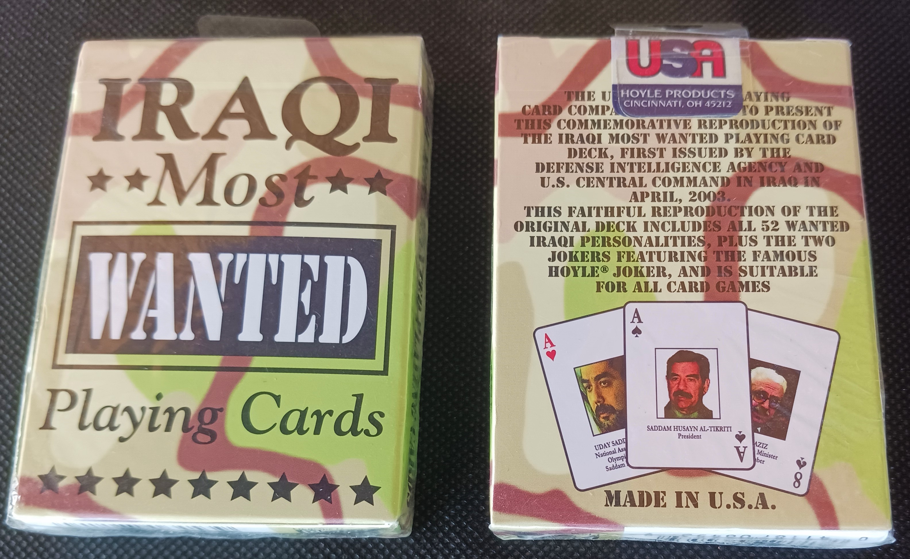 Iraqi Most Wanted Playing Cards (2 Decks)