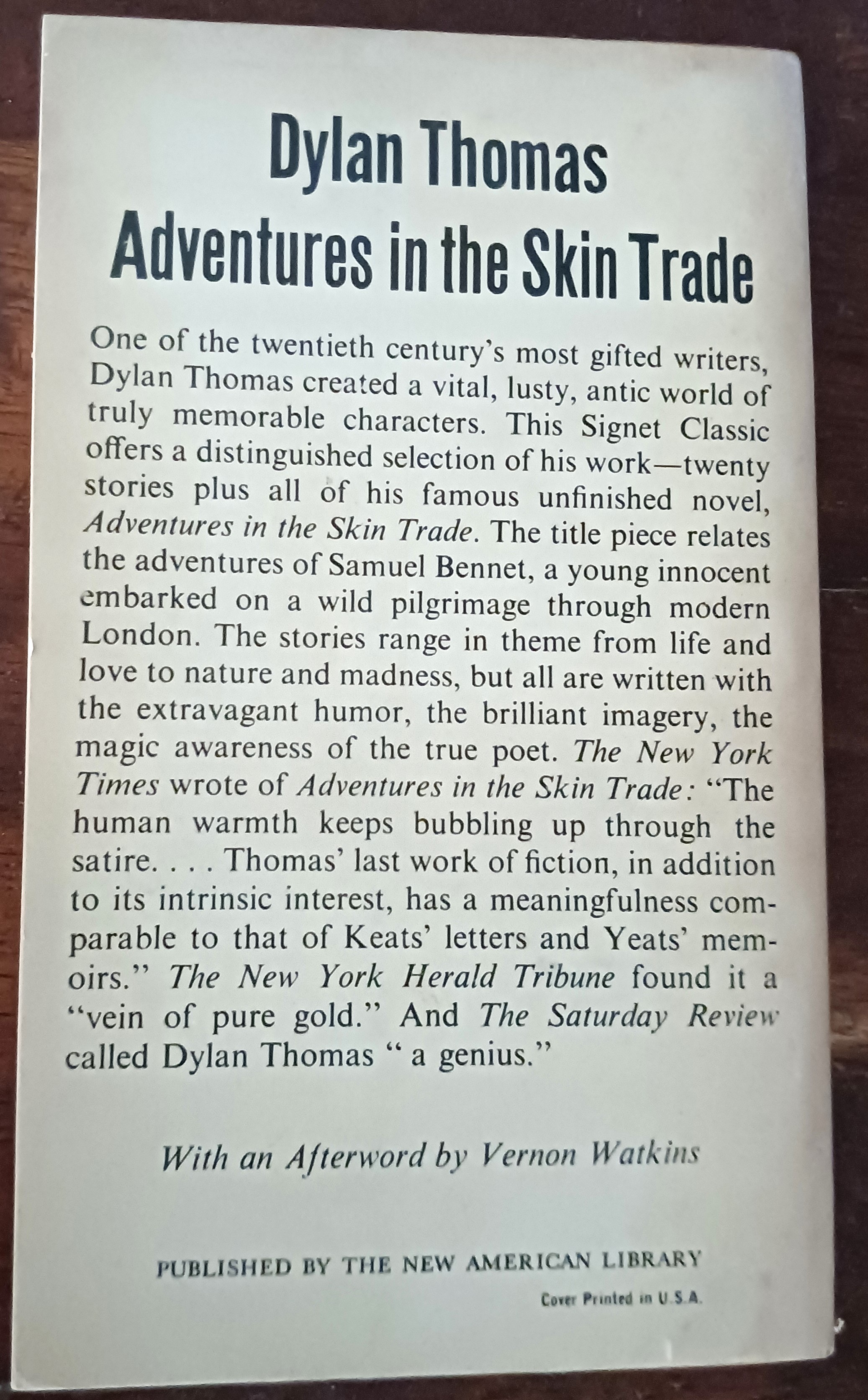 Adventures in the Skin Trade and Other Stories