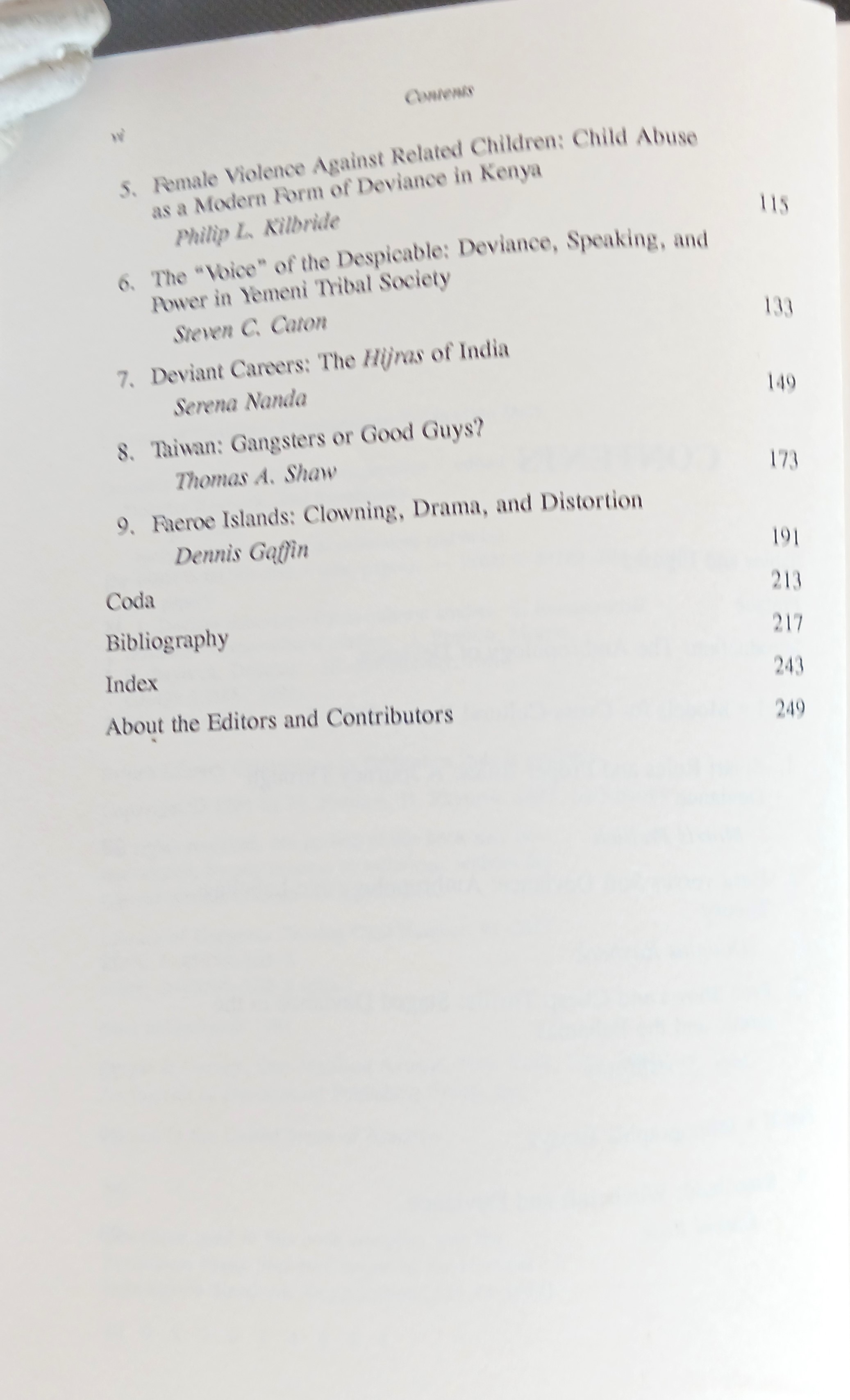 Deviance: Anthropological Perspectives
