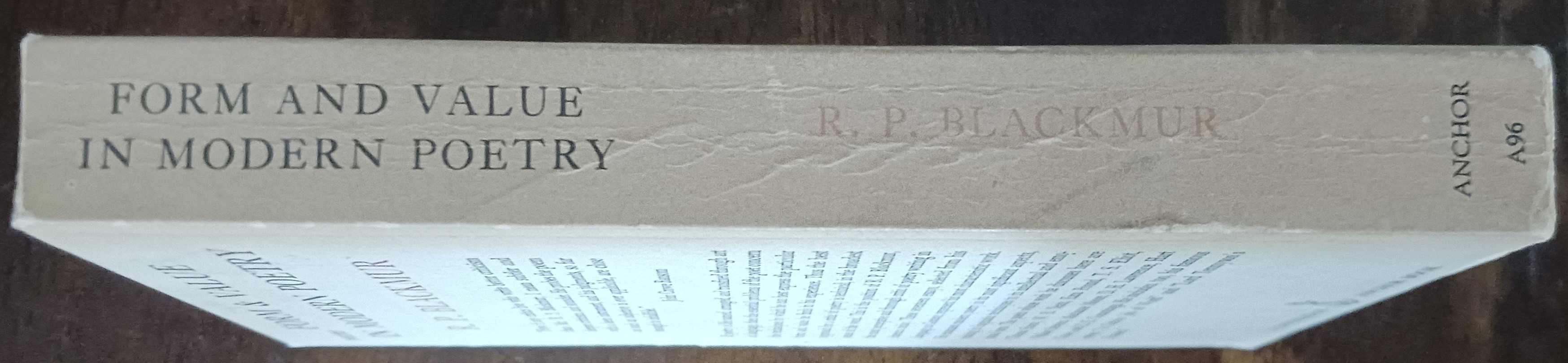 Form and Value in Modern Poetry