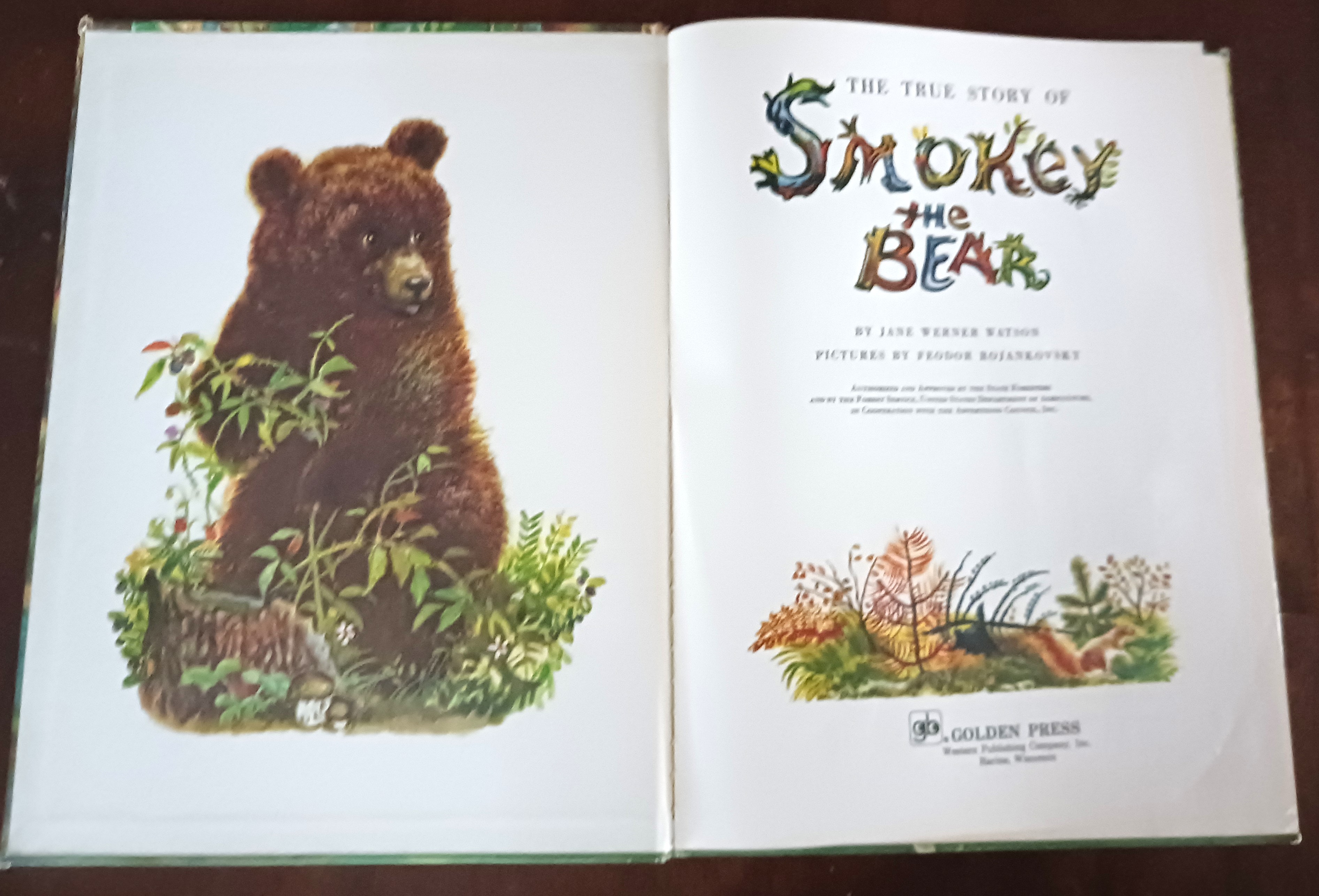 The True Story of Smokey the Bear (A Big Golden Book)