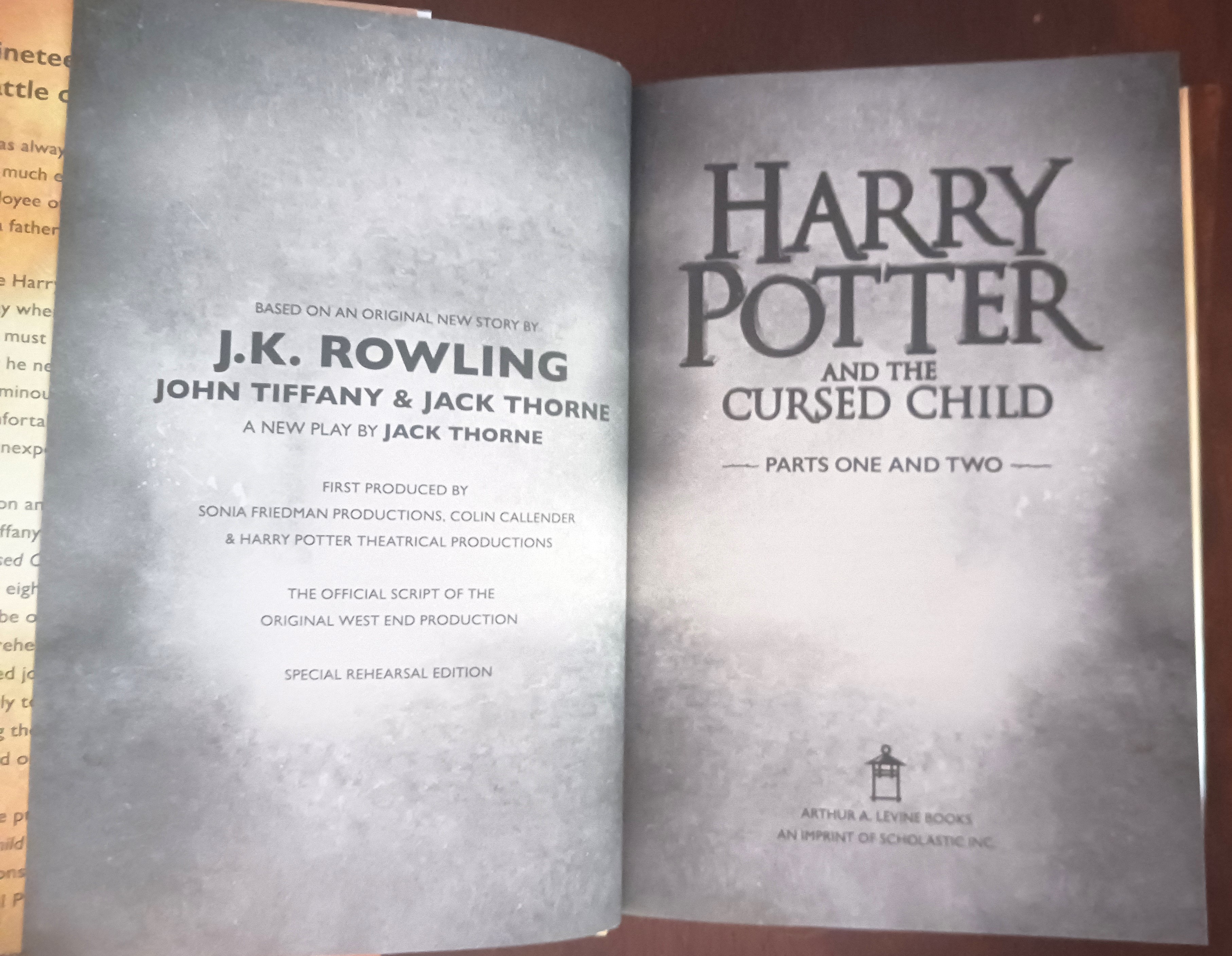 Harry Potter and the Cursed Child: Parts One and Two