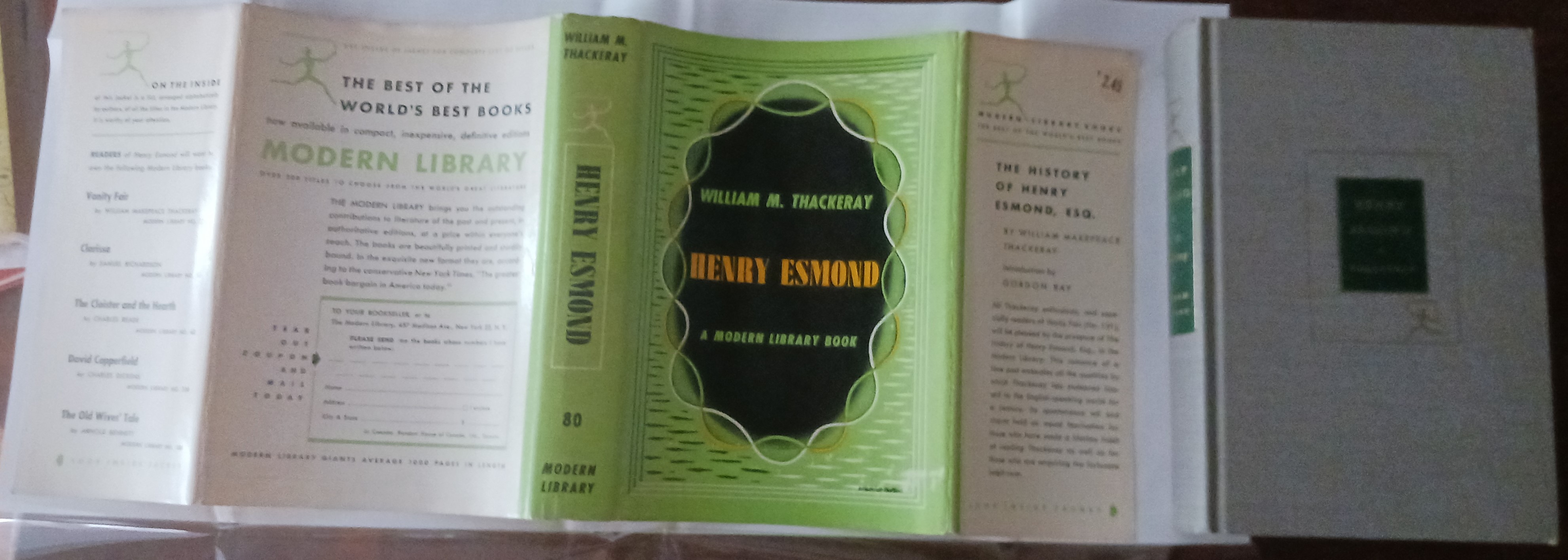 The History of Henry Esmond, Esq. (Modern Library edition)