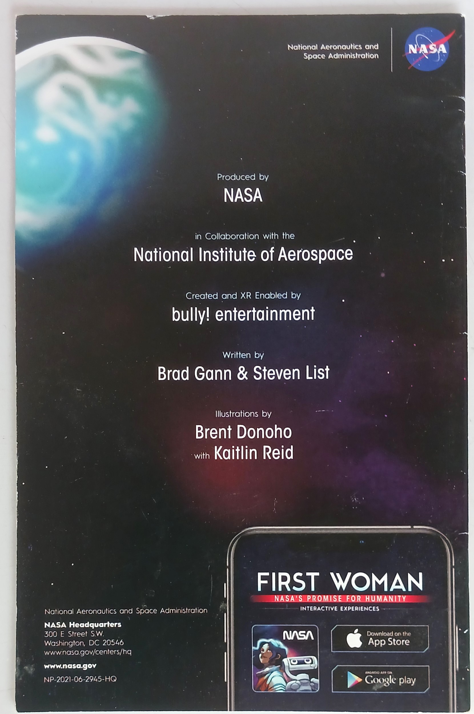 First Woman: NASA's Promise for Humanity (Interactive Graphic Novel)