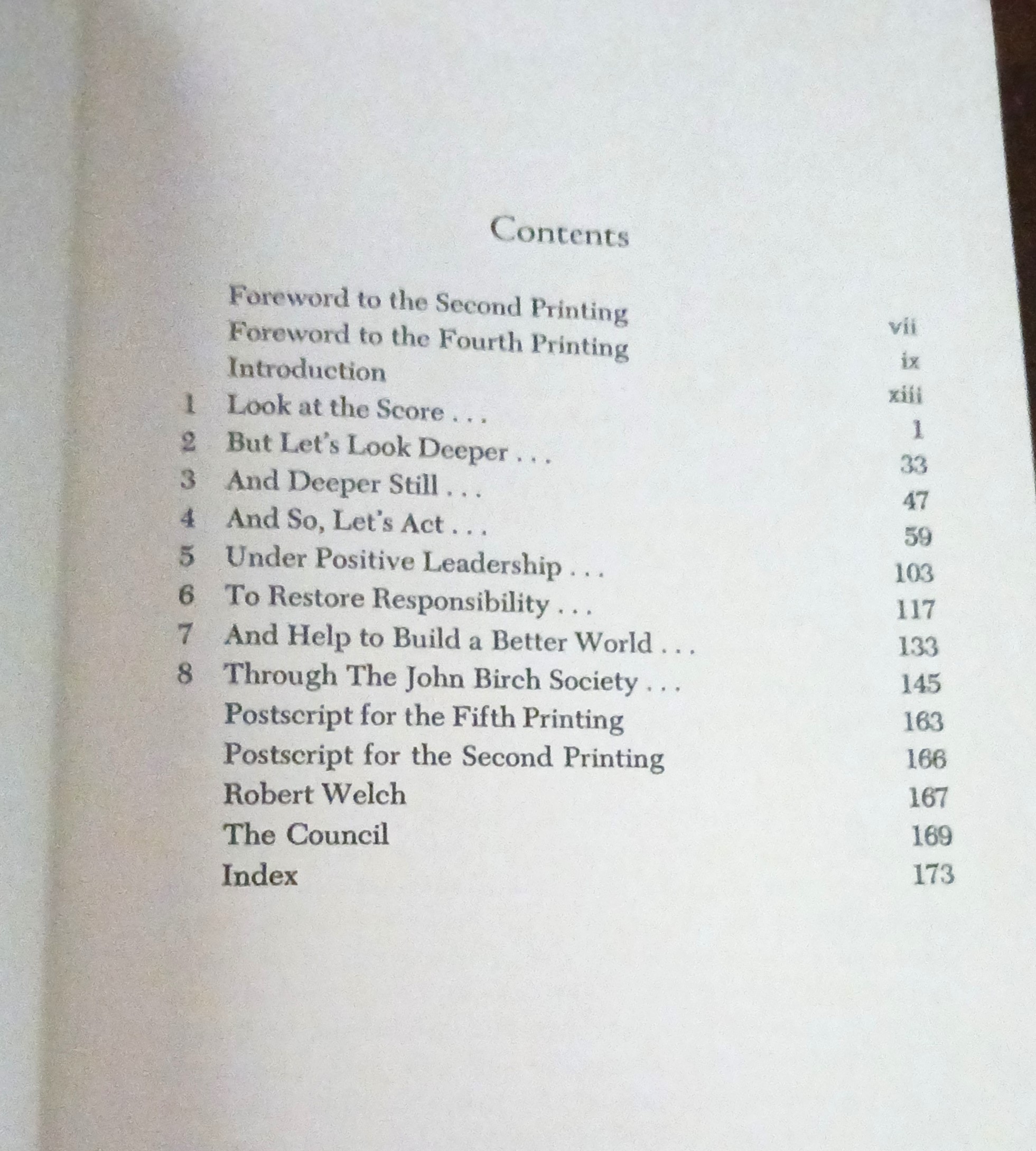 The Blue Book of the John Birch Society