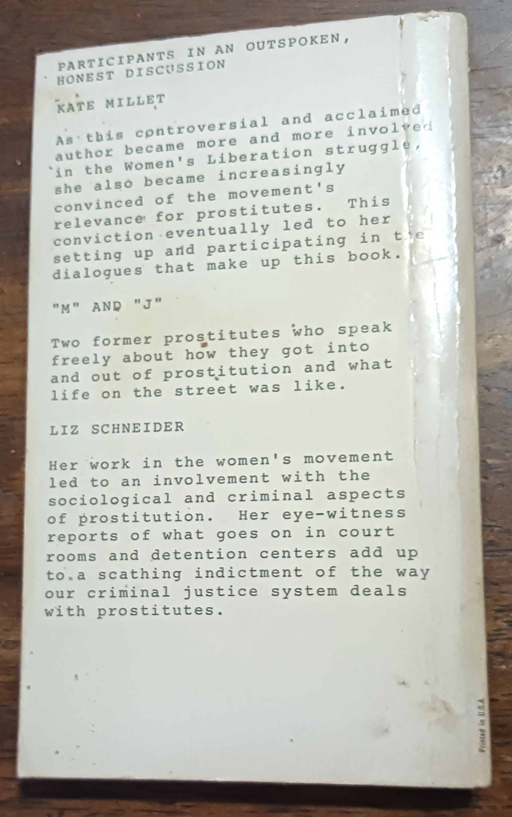 The Prostitution Papers: A Candid Dialogue