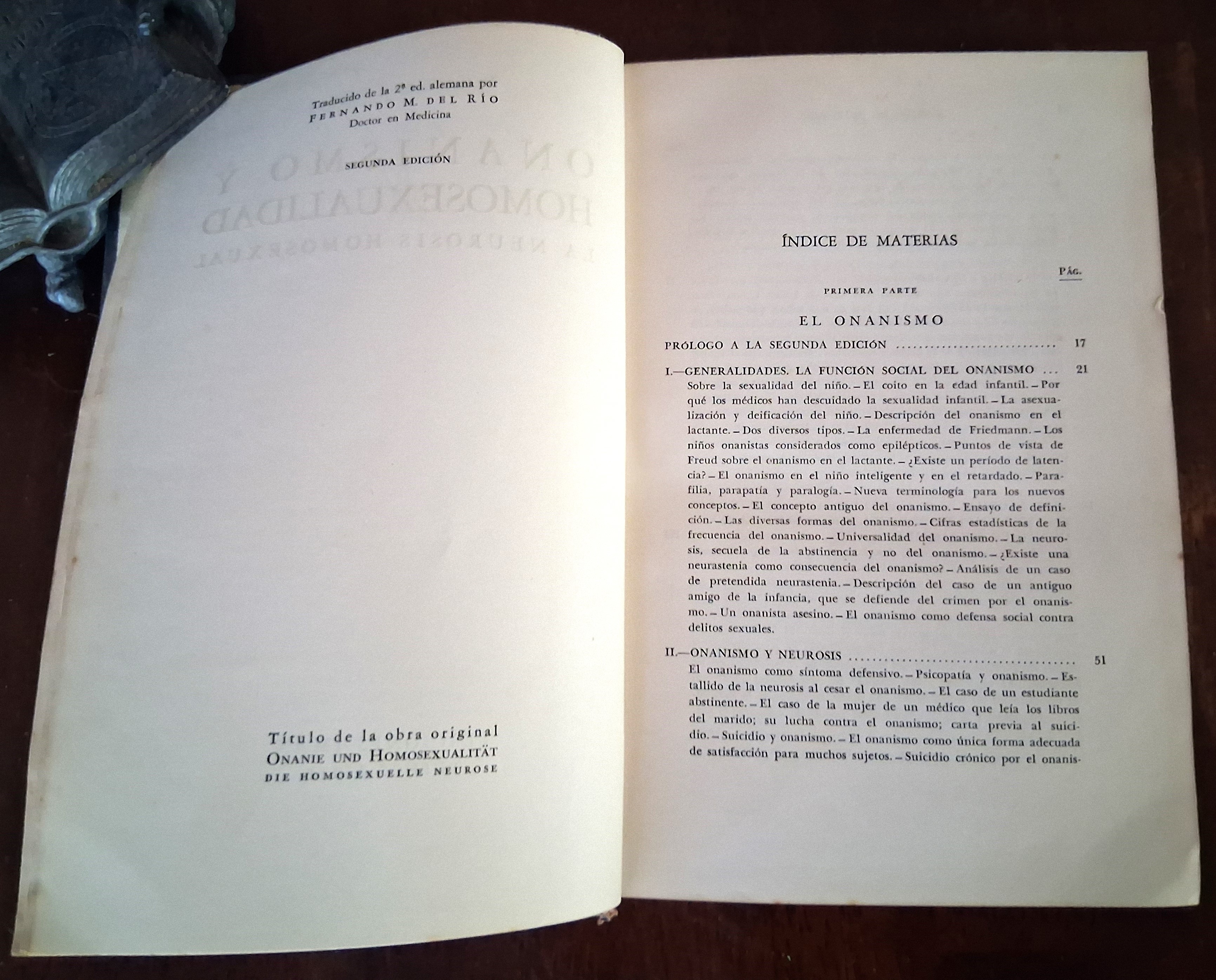 Image for Onanismo y Homosexualidad: La Neurosis Homosexual Onanismo y Homosexualidad: La Neurosis Homosexual