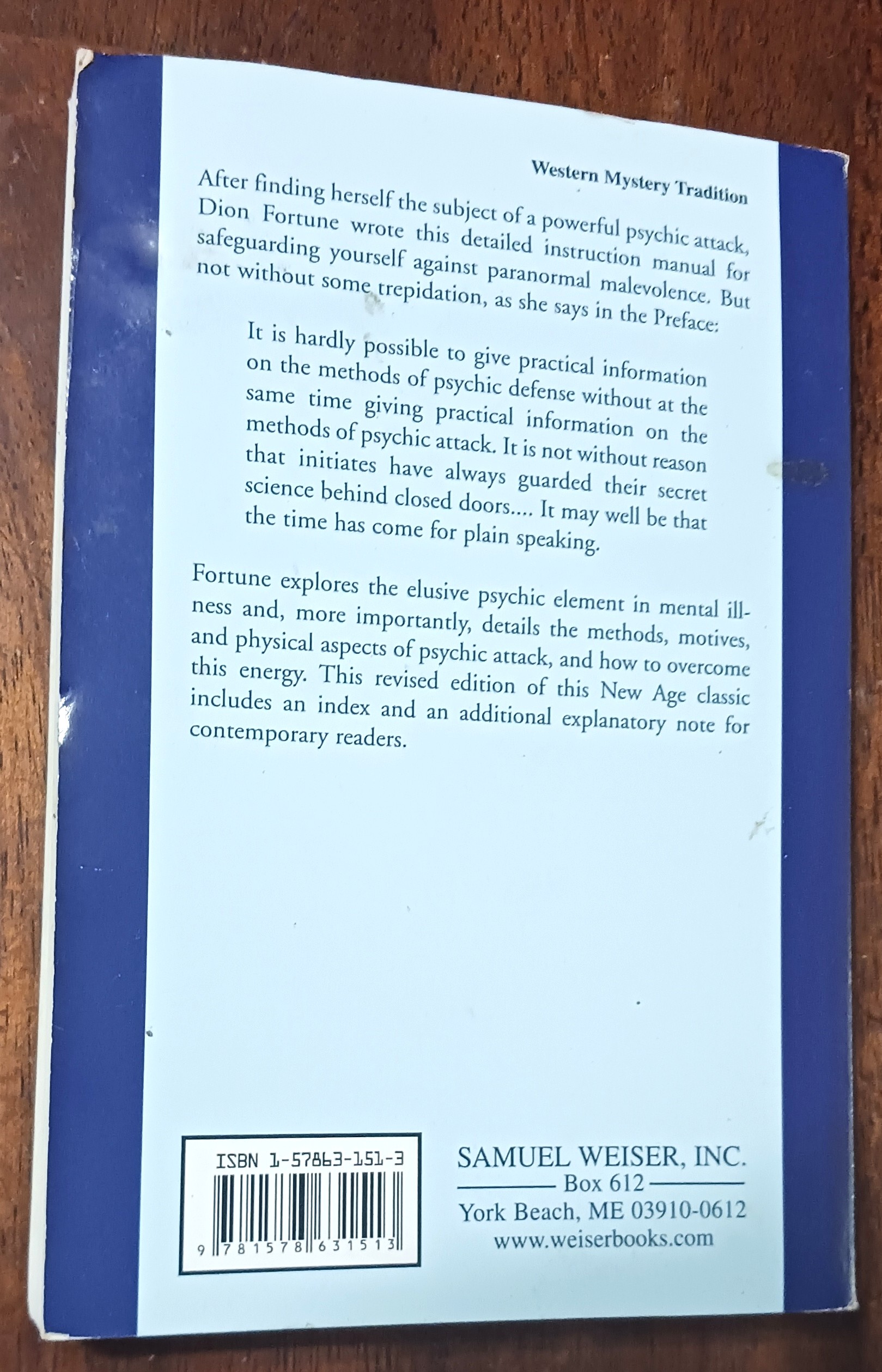 Psychic Self-Defense