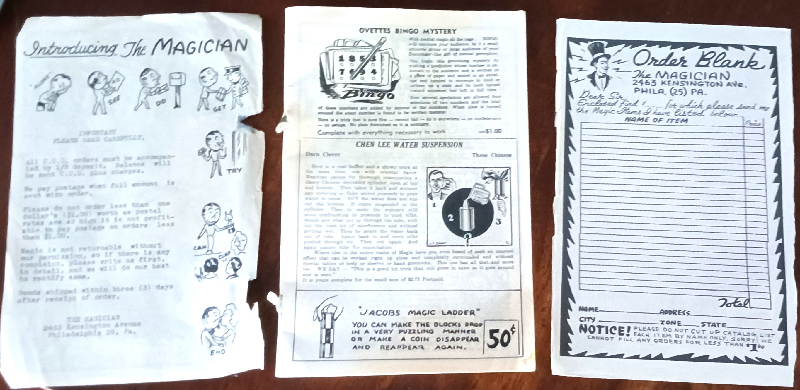 Magical Tricks for Pocket Parlor Party Club or Stage