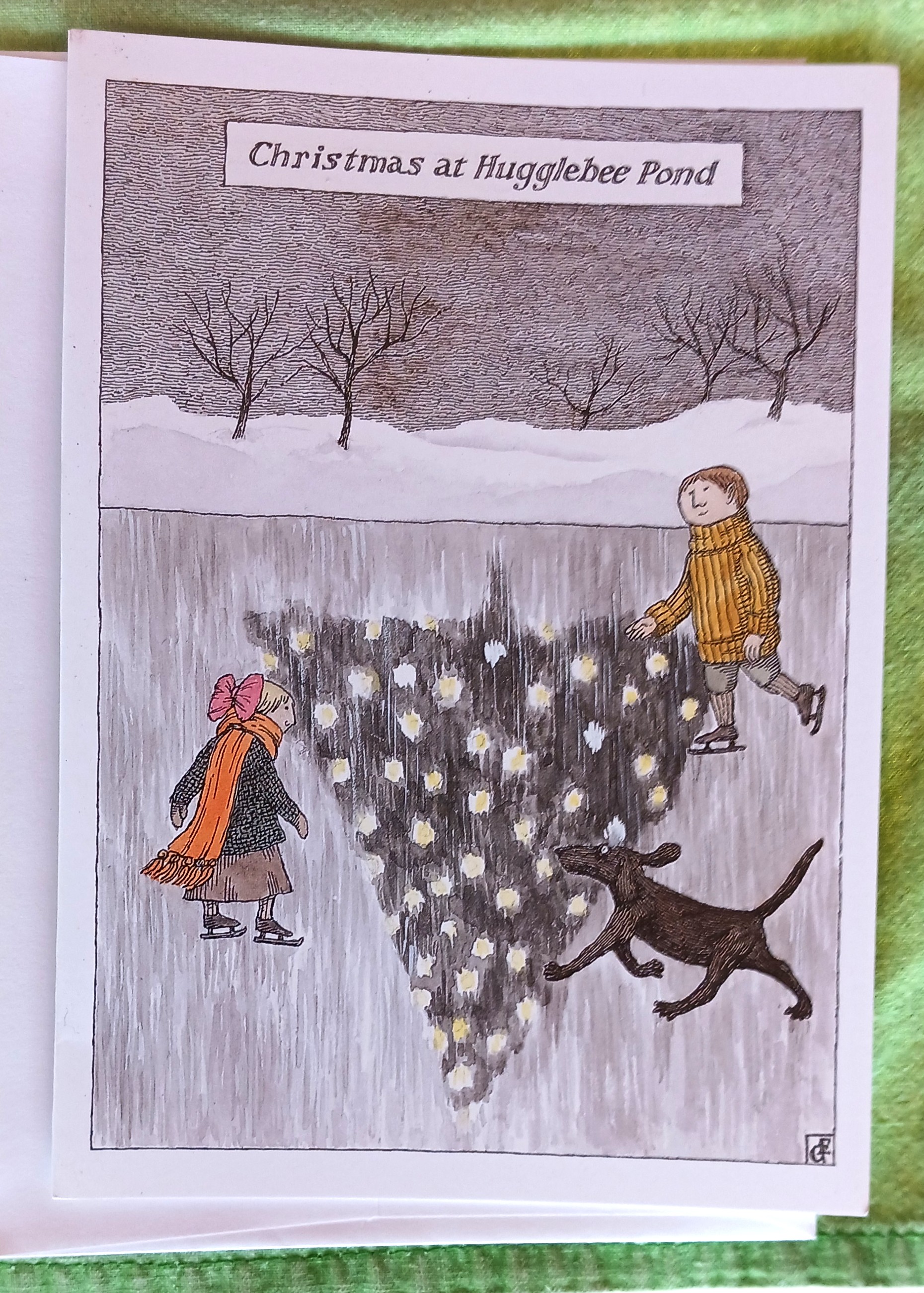 Edward Gorey Christmas Card #1: 