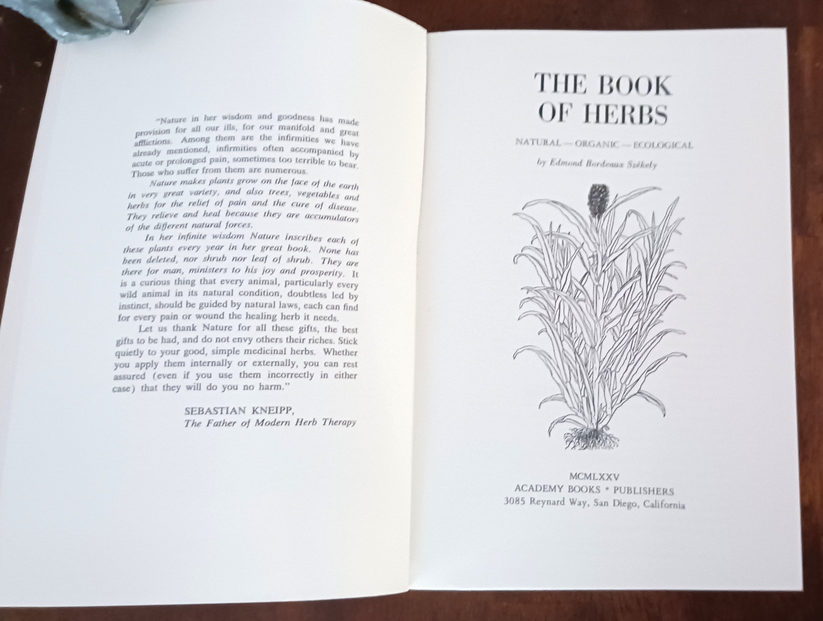 The Book of Herbs: Natural--Organic--Ecological