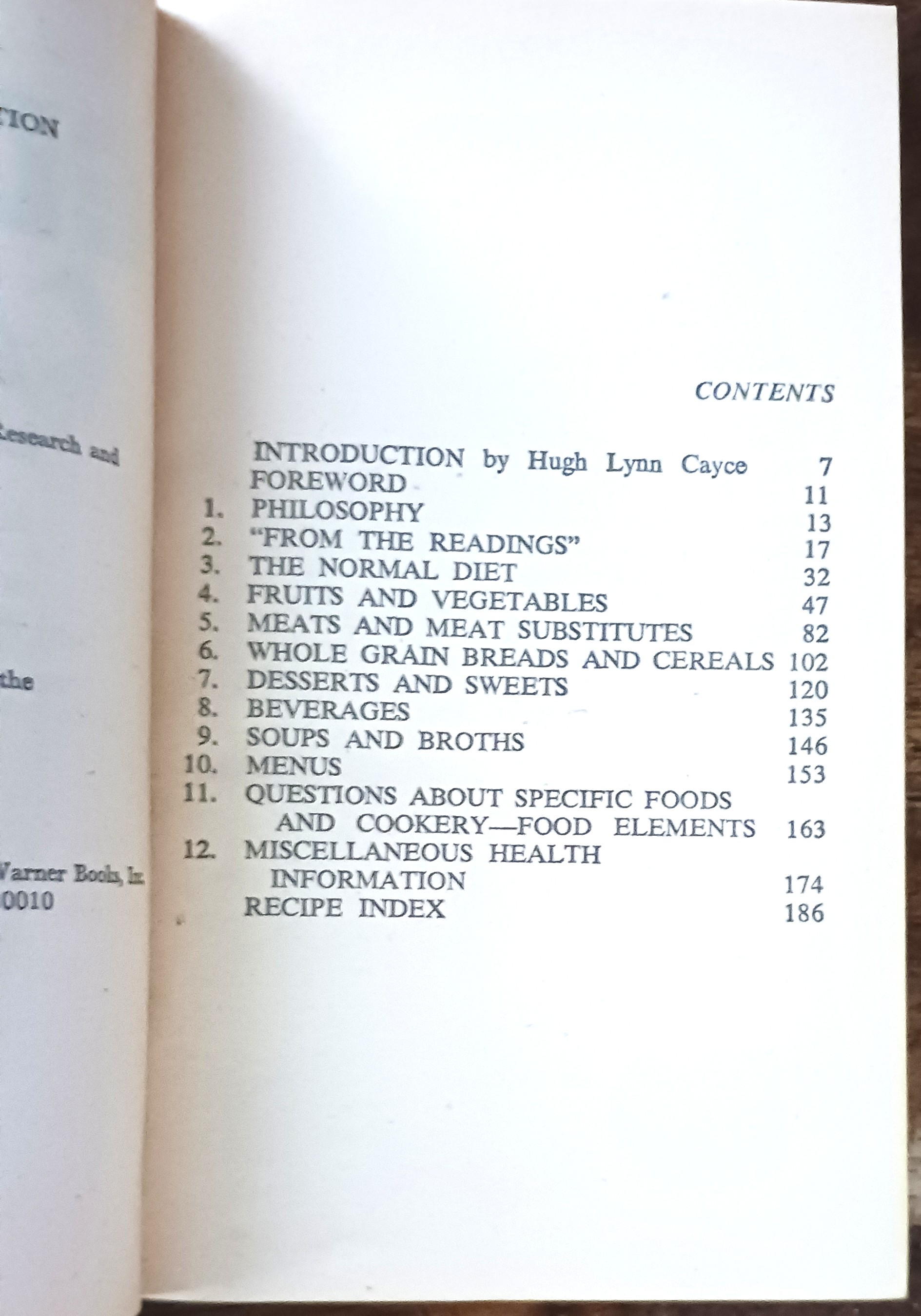 Edgar Cayce on Diet and Health