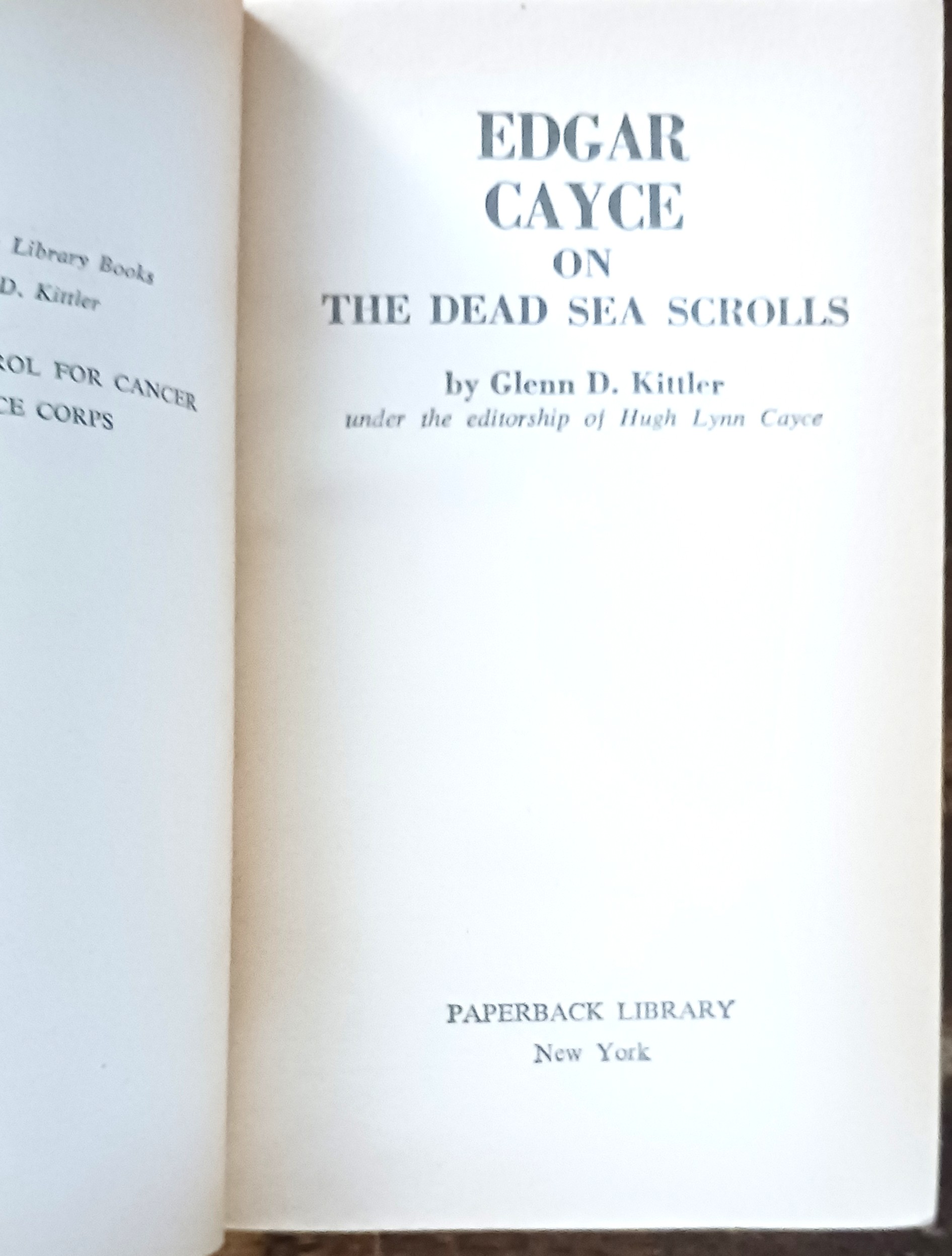 Edgar Cayce on the Dead Sea Scrolls