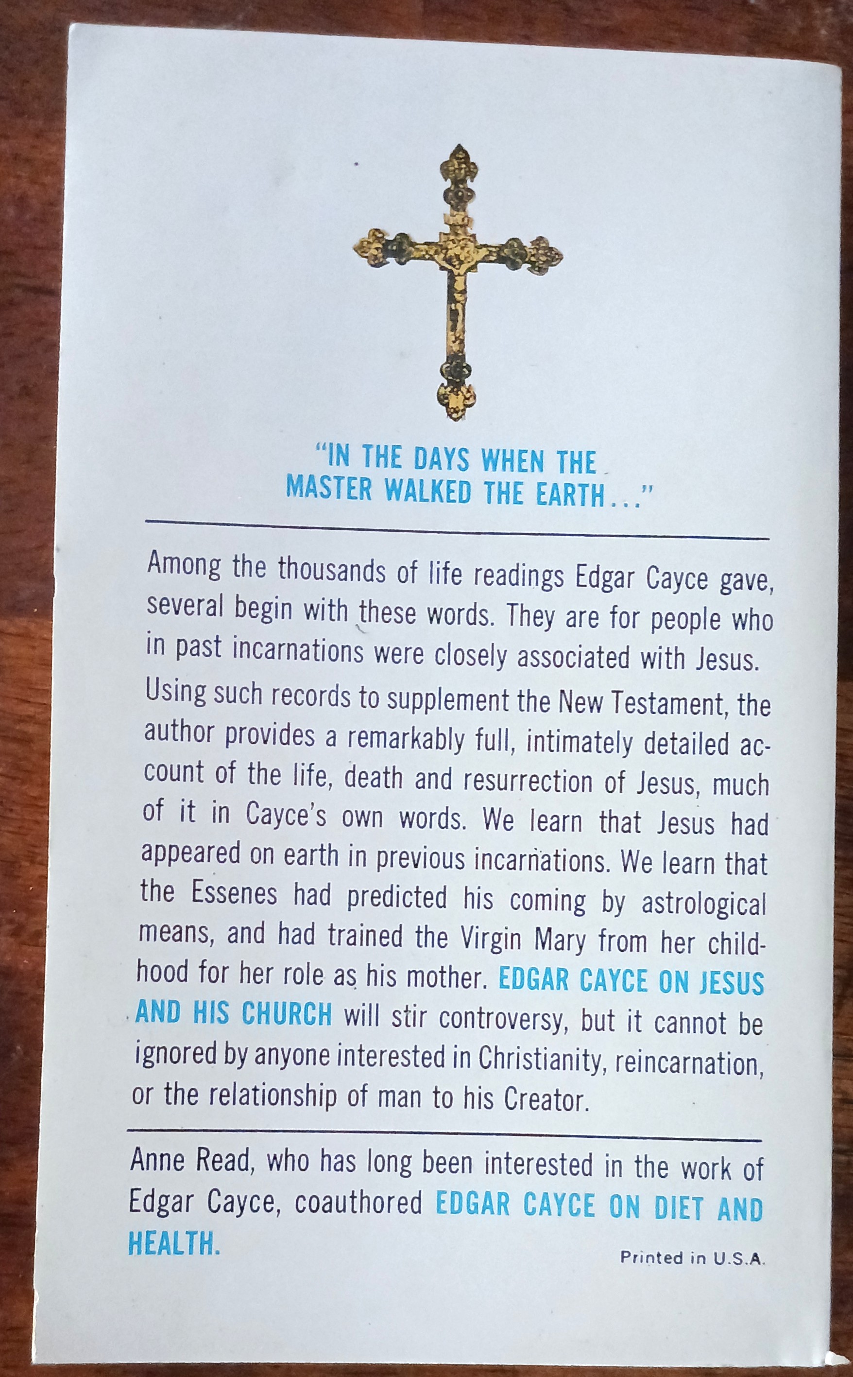 Edgar Cayce on Jesus and His Church