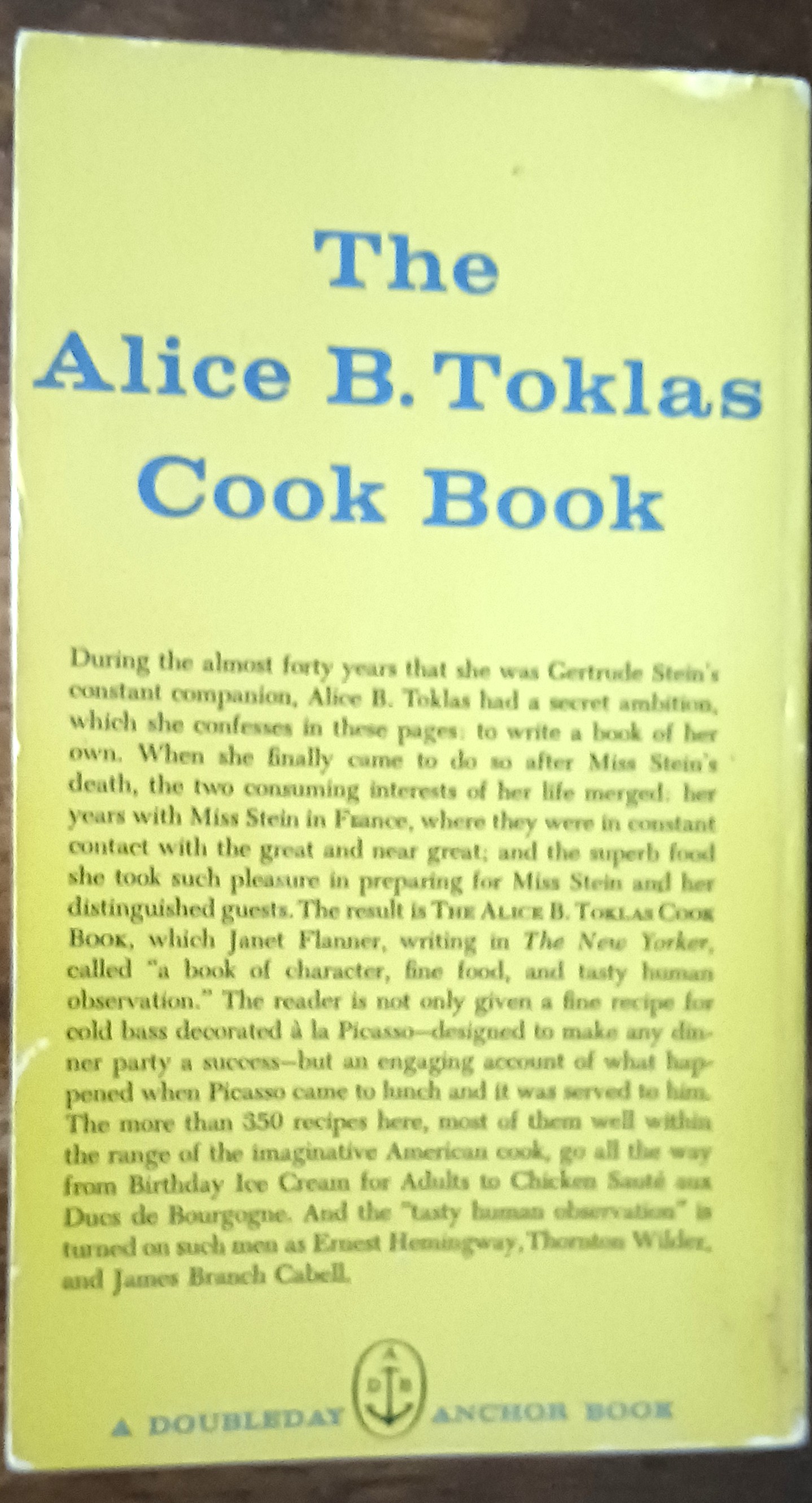 Image for The Alice B. Toklas Cook Book The Alice B. Toklas Cook Book