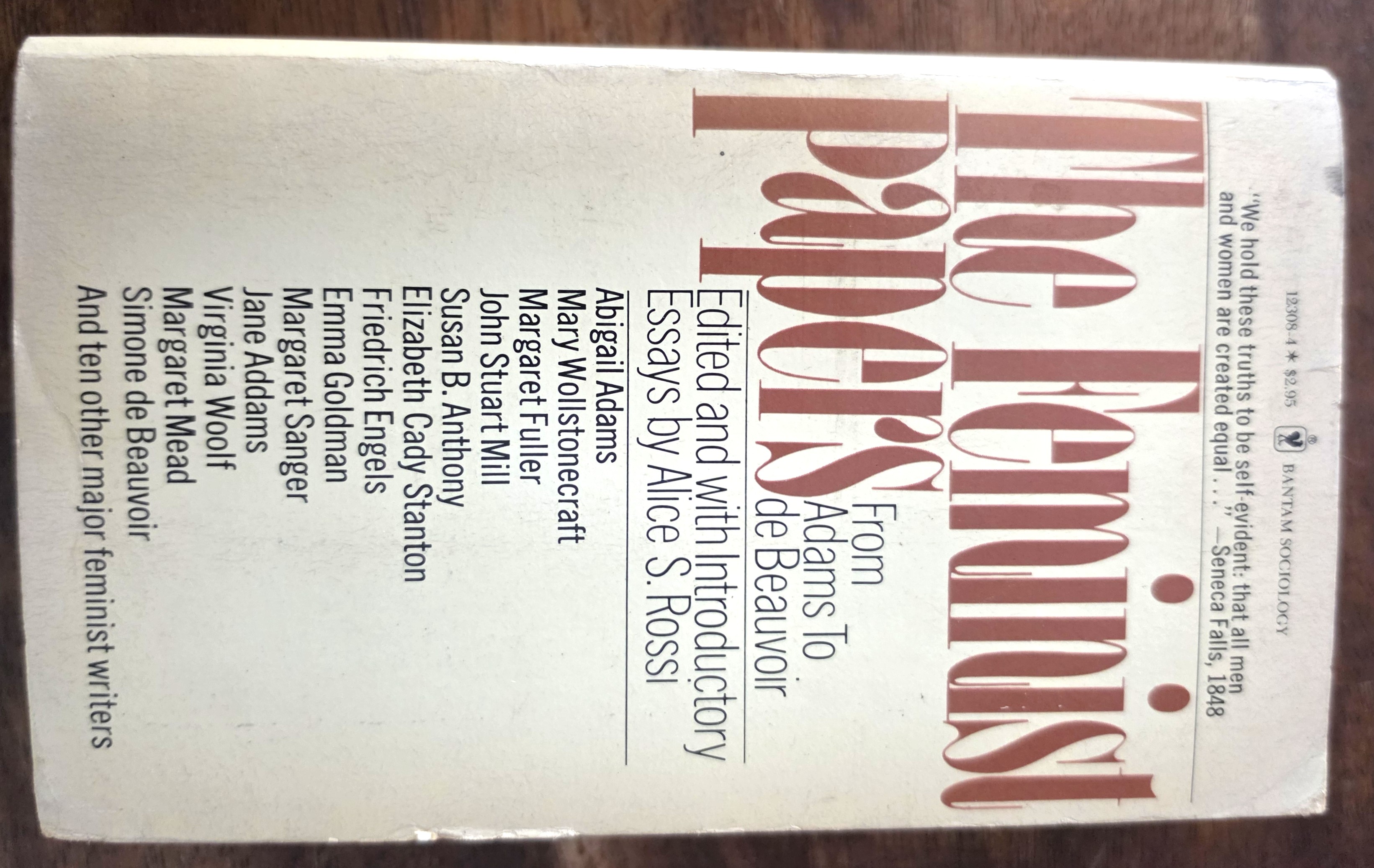 The Feminist Papers: From Adams to de Beauvoir